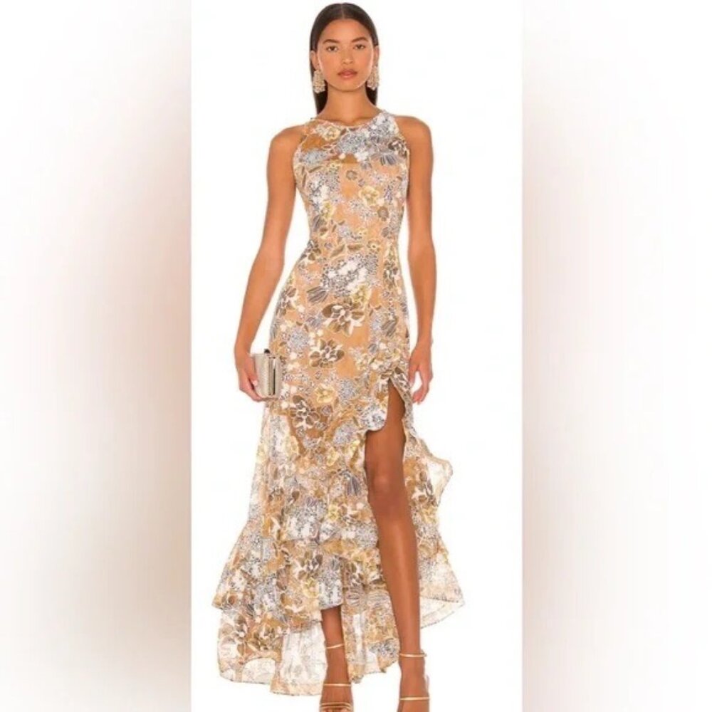 BRONX AND BANCO Sicilia Ruffle Dress US size 8 NWT - Hi-Low - hard to find dress
